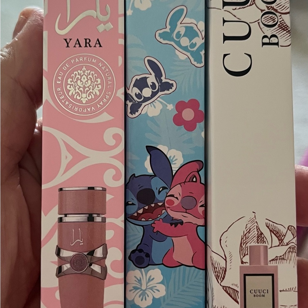 SOLD……….Yara Pink Perfume Set